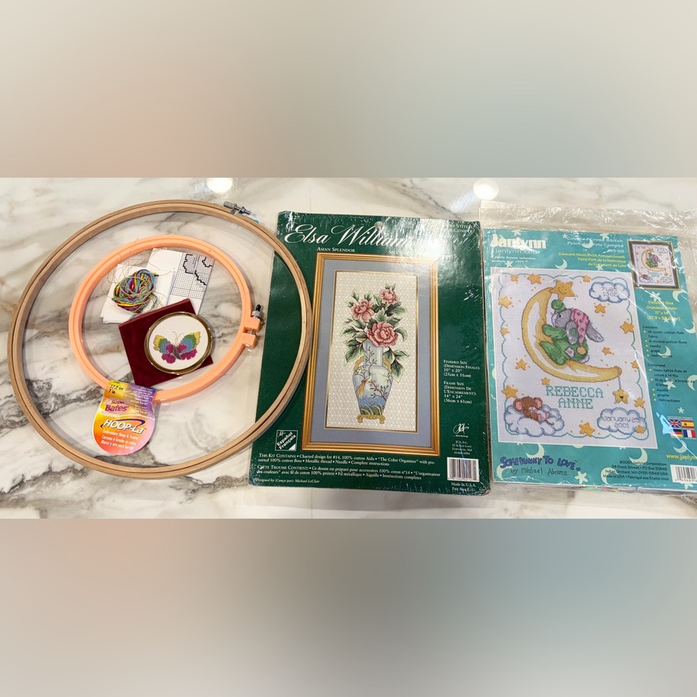 JANLYNN Baby ELSA WILLIAMS Asian Splendor ANNE BRINKLEY Cross Stitch Kits +
